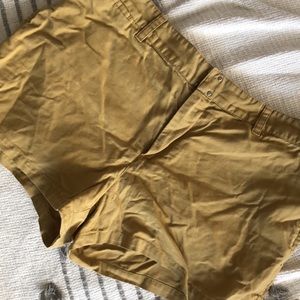 APC mustard yellow shorts